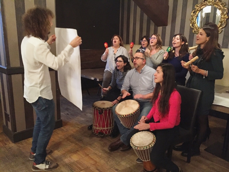 Team building Drum circle